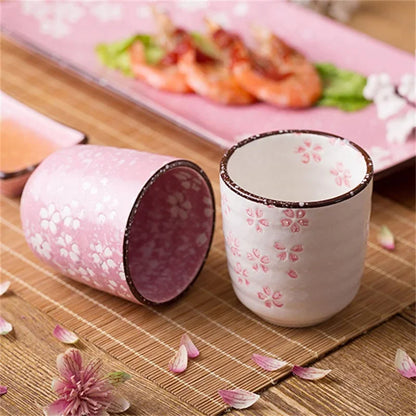 Pack of 2 Handmade Porcelain Tea Cup