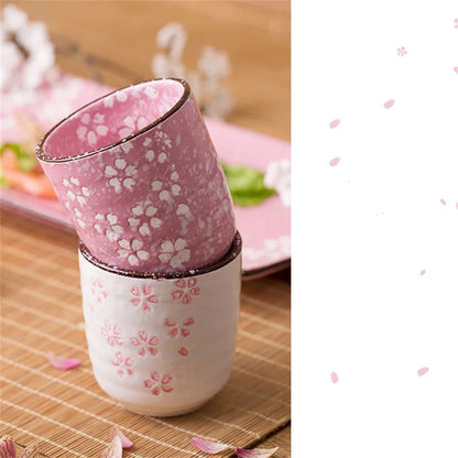 Pack of 2 Handmade Porcelain Tea Cup