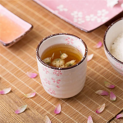 Pack of 2 Handmade Porcelain Tea Cup